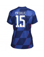 Chorvatsko Mario Pasalic #15 Venkovní Dres pro Dámské ME 2024 Krátký Rukáv